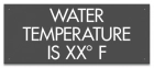Wisconsin Water Temperature Pool Sign