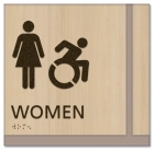 Women Sign w/Female & Dynamic ISA Symbols