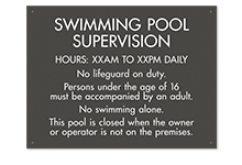 Pool/Spa Signs