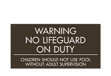 Pool/Spa Signs