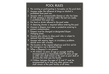 Pool/Spa Signs