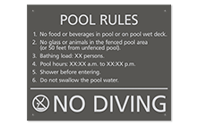 Pool/Spa Signs