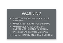 Pool/Spa Signs