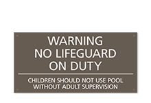 Pool/Spa Signs