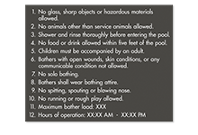 Pool Signs