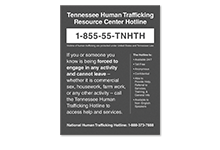 Human Trafficking Signs