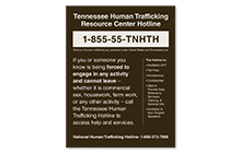 Human Trafficking Signs