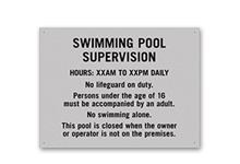 Pool/Spa Signs