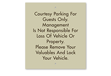 Brand Parking Signs