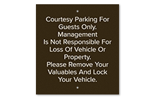 Brand Parking Signs