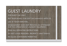 Fitness Center/Laundry Rules