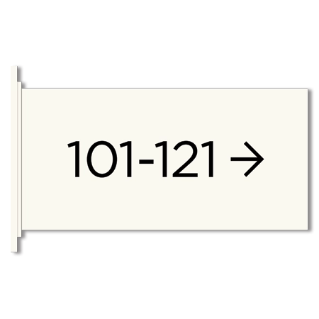 1-Line Flag Overhead Sign