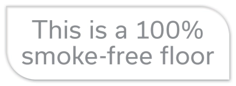 "100% smoke-free floor"