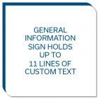 11-Line Informational Sign