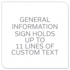 11-Line Informational Sign