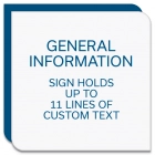 11-Line Informational Sign