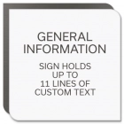 11-Line Informational Sign