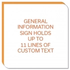 11-Line Informational Sign