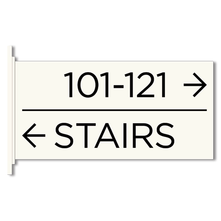 2-Line Flag Overhead Sign