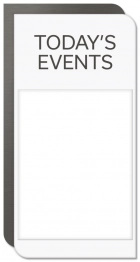 2-Line Informational Sign w/ Insert Window