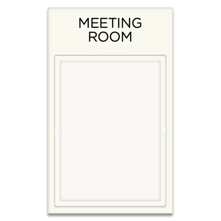 2-Line Room Sign w/Window