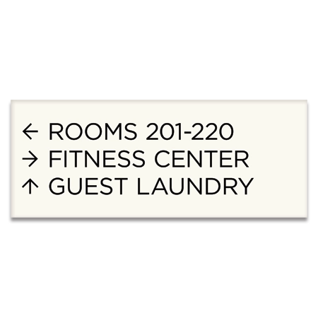 3-Line Directional Sign