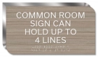 4-Line Common Room Sign