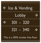 4-Line Directional Sign - No Smoking