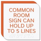 5-Line Common Room Sign