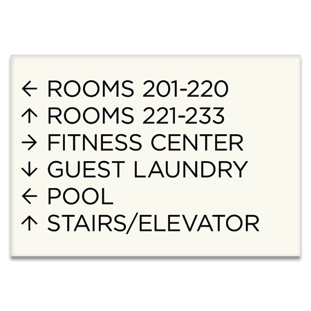 6-Line Directional Sign