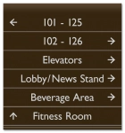 6-Line Directional Sign