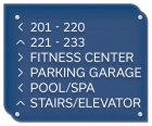 6-Line Directional Sign