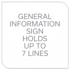 7-Line Informational Sign