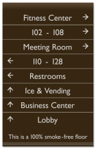 8-Line Directional Sign - No Smoking