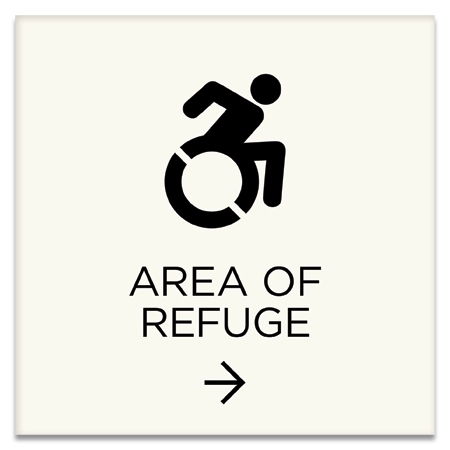 Accessible Directional Sign w/Dynamic ISA Symbol