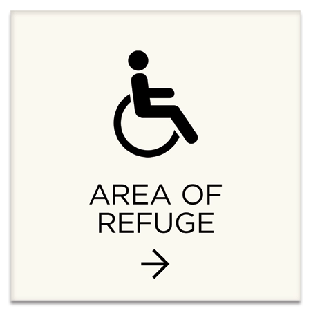 Accessible Directional Sign w/ISA Symbol