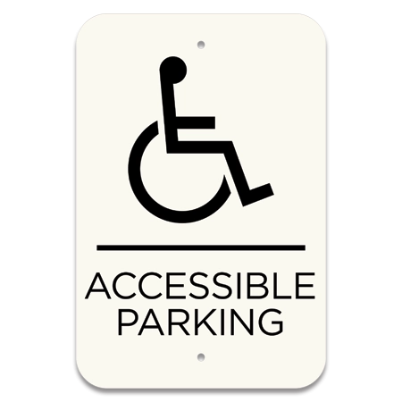 "Accessible Parking" Sign w/ISA Symbol