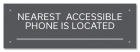 Accessible Phone Location Sign