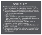 Alaska Pool Hygiene Rules Sign