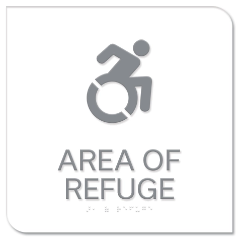 Area of Refuge Sign - Dynamic ISA Symbol