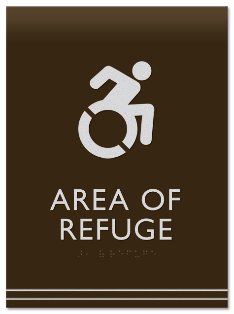 Area of Refuge Sign - Dynamic ISA Symbol