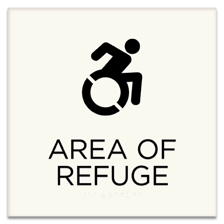 Area of Refuge Sign w/Dynamic ISA Symbol
