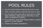 Arizona Pool and Spa Rules Sign