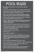 Arkansas Pool Rules Sign