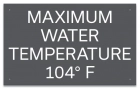 Arkansas Spa Water Temperature Sign