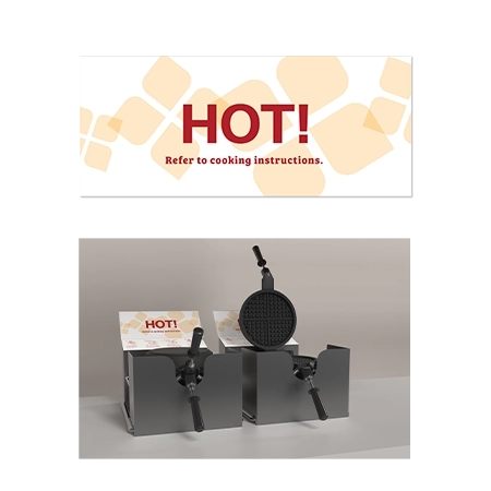 Breakfast Waffle Maker Warning LabelHeartland Version
