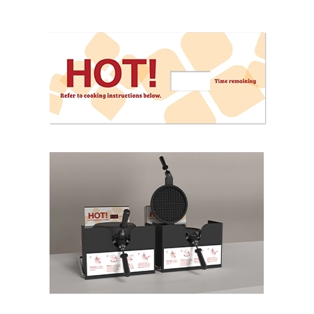 Breakfast Waffle Maker Warning LabelNew Carbon Version