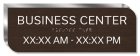 Business Center Sign w/Hours
