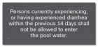 California Diarrhea Pool Sign