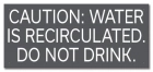 California Recirculated Pool Water Warning Sign